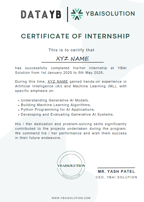 Program Certificate
